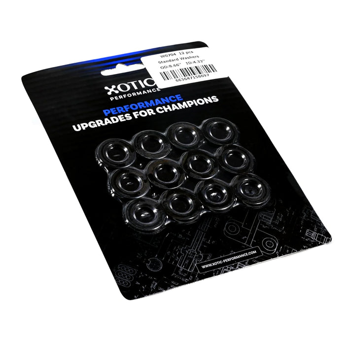 Standard Washer 0.44" ID, 0.88" OD, 0.120" Thickness x 12 pcs